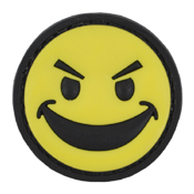 Smug Smiley Face PVC Patch