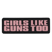 Black/Pink Girls Like Guns Too Morale Patch