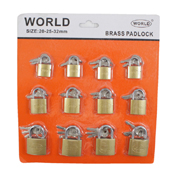 World Brass 20-25-32mm Padlock Set