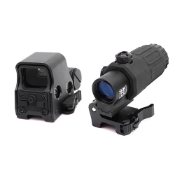 558 Red/Green Dot Sight with 3X Magnifier Qd Mount