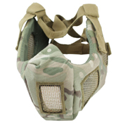 Airsoft Half Face Mesh Mask - Multicam