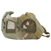 Airsoft Half Face Mesh Mask - Multicam