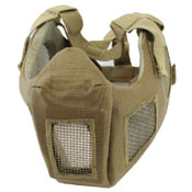 Airsoft Half Face Mesh Mask - Tan