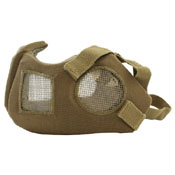 Airsoft Half Face Mesh Mask - Tan