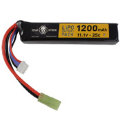 11.1V 1200mAh 25C LiPo Stick Airsoft Battery