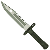 Gear Stock Stainless Steel G.I. Type M-9 Bayonet With Scabbard