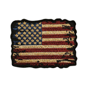 Gear Stock USA Flag Patch Burnt Look