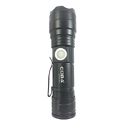 Rechargeable Telescopic Zoom LED Flashlight