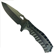 FieldCore Black Tactical Fixed Knife w/ Sheath