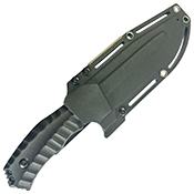 FieldCore Black Tactical Fixed Knife w/ Sheath