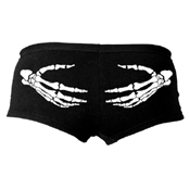 Skeleton Hands Ladies Boy Shorts
