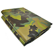 Woodland Camouflage Polyethylene Tarp