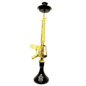 Gangsta M16 Terminator Hookah - Gold