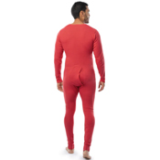 Classic Rib Knit Red Union Suit