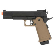 JAG Arms GM4 Black Slide with Tan Frame Gas Blow Back Pistol