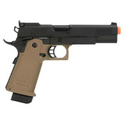 JAG Arms GM4 Black Slide with Tan Frame Gas Blow Back Pistol