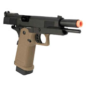 JAG Arms GM4 Black Slide with Tan Frame Gas Blow Back Pistol