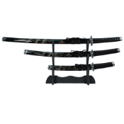 Dragon Katana 3 Piece Sword Set w/Stand