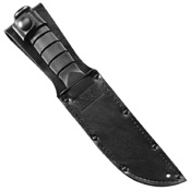 Short Tanto Blade Fighting Knife w/ Leather Sheath