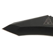 TDI/Hinderer Hell Fire Black Recurve Tanto Fixed Blade Knife