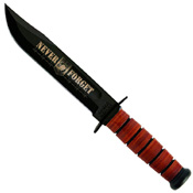 Ka-Bar POW MIA Commemorative Fighting Knife w/ Leather Sheath