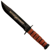 Ka-Bar POW MIA Commemorative Fighting Knife w/ Leather Sheath
