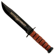 Ka-Bar POW MIA Commemorative Fighting Knife w/ Leather Sheath