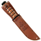 Full-Size Brown Leather Sheath for 7 Inch Long Blade Knife