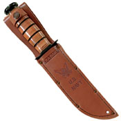 Full-Size Brown Leather Sheath for 7 Inch Long Blade Knife