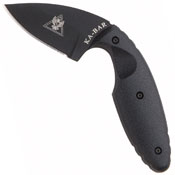 Tdi Black Law Enforcement Clampack Straight Edge Fixed Blade Knife