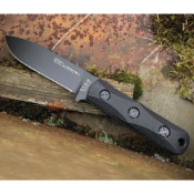 EK51 Short Drop Point Fixed Knife w/ Black Sheath 
