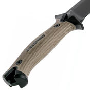 Camp 10 Rubber Overmold Handle Fixed Blade Knife
