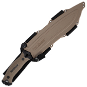 Camp 10 Rubber Overmold Handle Fixed Blade Knife