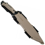 Camp 10 Rubber Overmold Handle Fixed Blade Knife