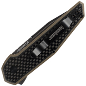 Fraxion BlackWash Finish Clip-Point Blade Folding Knife