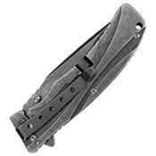 Manifold Blackwash Finish Drop-Point Blade Folding Knife