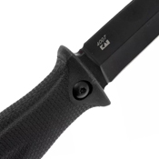 Secret Agent Rubberized Co-Molded Handle Fixed Blade Knife