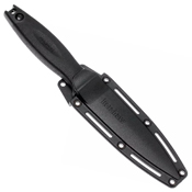 Secret Agent Rubberized Co-Molded Handle Fixed Blade Knife