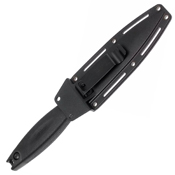 Secret Agent Rubberized Co-Molded Handle Fixed Blade Knife