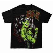 Black Kill It Guns Blazing Zombie T-Shirt
