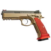 KJW CZ SP-01 Gas BlowBack Gun Red Grips