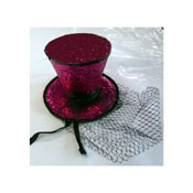 Womens Mini Top Hat With Veil