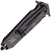 Dark Side Blades A028RD Red Flame Printed on Blade folding Knife