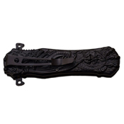 Dark Side 4.75 Inch Closed Flame Graphic Folding Knife