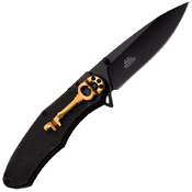 Dark Side Blades A050 Anodized Aluminum Handle Folding Knife