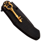 Dark Side Blades A050 Anodized Aluminum Handle Folding Knife