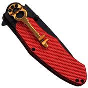 Dark Side Blades A050 Anodized Aluminum Handle Folding Knife