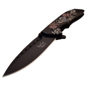Dark Side Blades 3.75 Inch Drop Point Folding Blade Knife