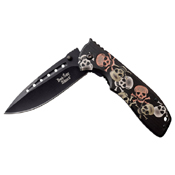 Dark Side Blades 3.75 Inch Drop Point Folding Blade Knife
