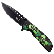 Dark Side Blades 3.75 Inch Drop Point Folding Blade Knife